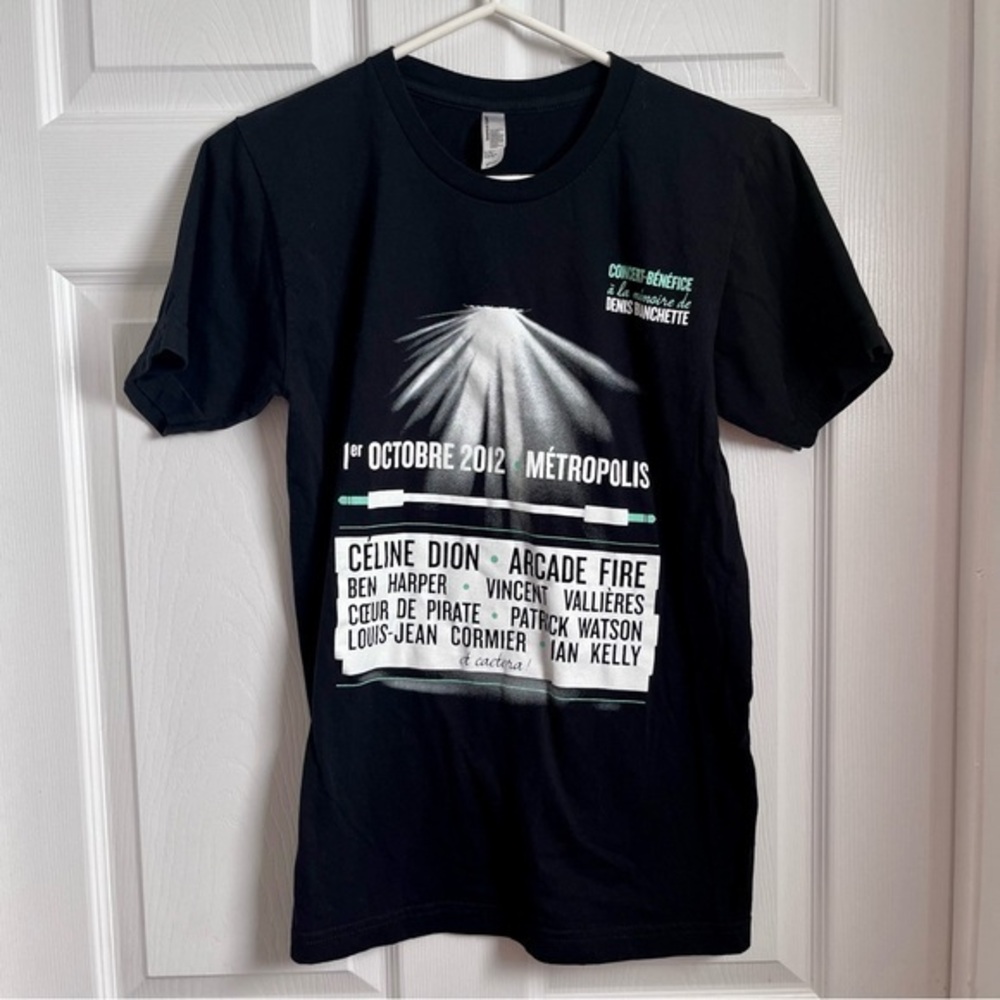 Metropolis Montreal shirt Céline Dion Arcade Fire Ben Harper concert men Small